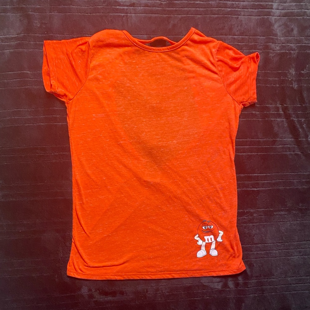 Orange m&ms shirt